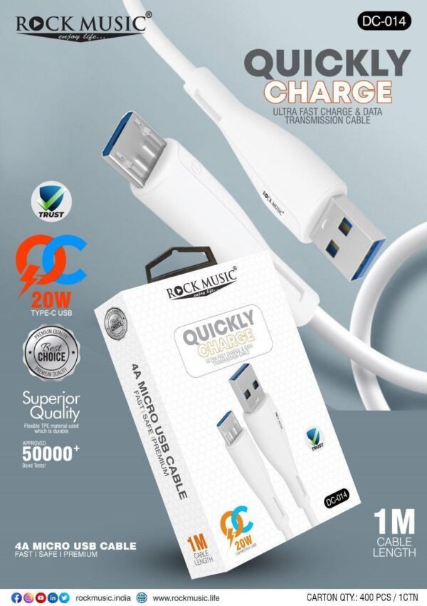 20W Rock Music Data Cable TYPE-C (Copy)