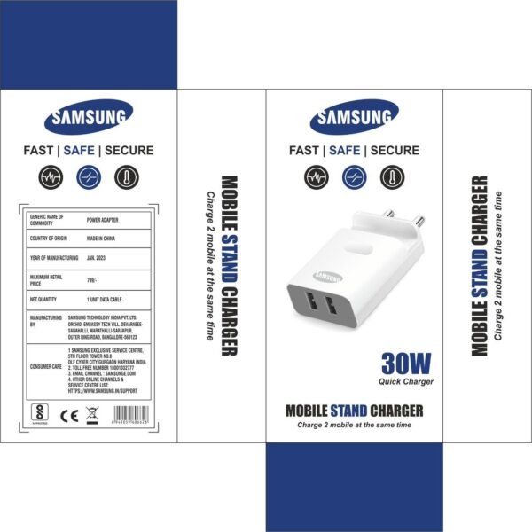 SAMSUNG MOBILE STAND V8 CHARGER 30W Quick Charger
