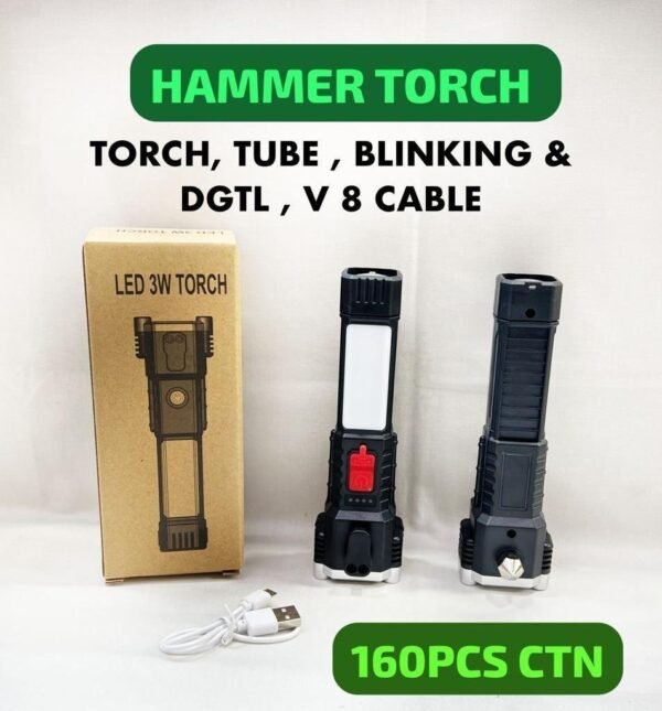 DGTL  3W TORCH ,TUBE & BLINKING V8 CABLE