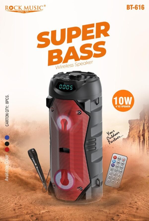 ROCK MUSIC SUPER BASS  Wireless Speaker