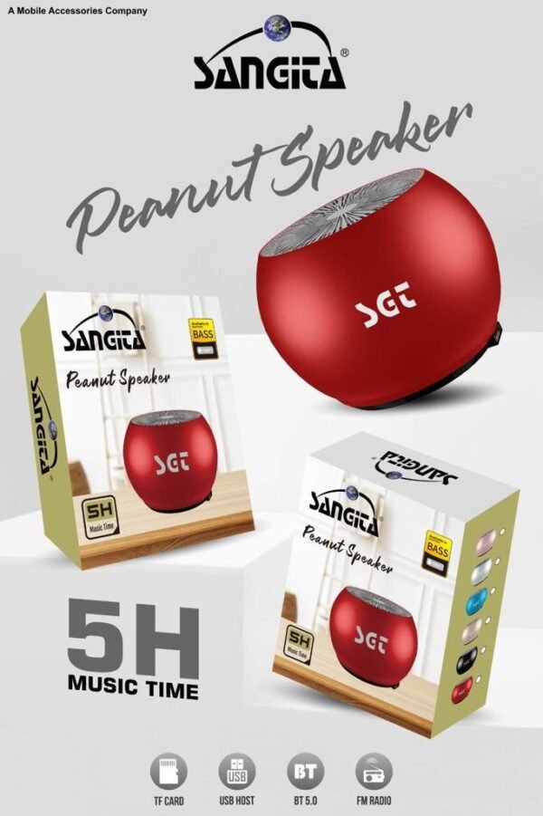 Sangita Peanut Speaker High Quality Sound 5h Play Time