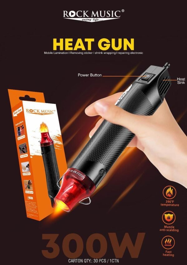 ROCK   MUSIC  HEAT GUN 300W